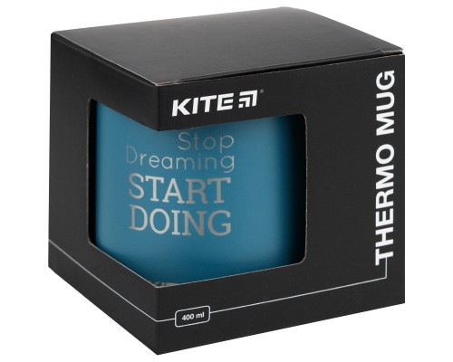 Поїльник-непроливайка Kite термочашка 400 мл, синя (K22-379-02)