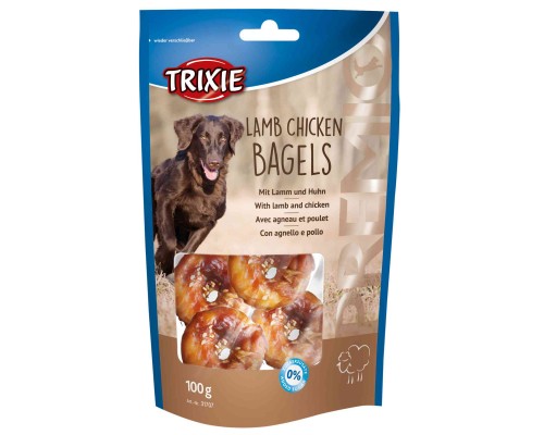 Ласощі для собак Trixie Premio Lamb Chicken Bagles кільця ягня/курка 100 г (4011905317076)