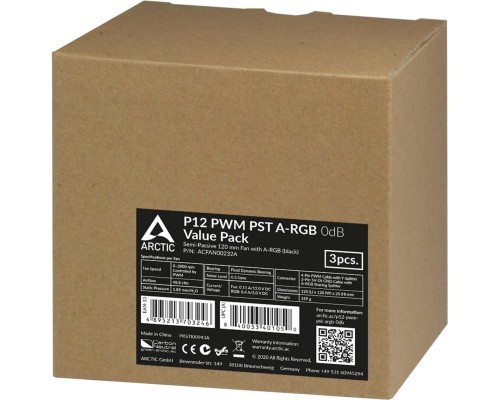 Кулер до корпусу Arctic P12 PWM PST A-RGB (ACFAN00232A)