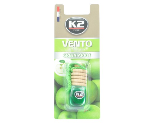 Ароматизатор для автомобіля K2 VINCI VENTO SOLO REFILL GREEN APPLE 8ML (V402)