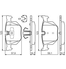 Гальмівні колодки Bosch 0 986 494 540