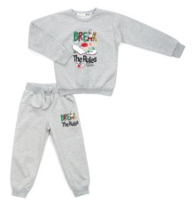 Спортивний костюм дитячий Breeze флісовий (18016-116B-gray)