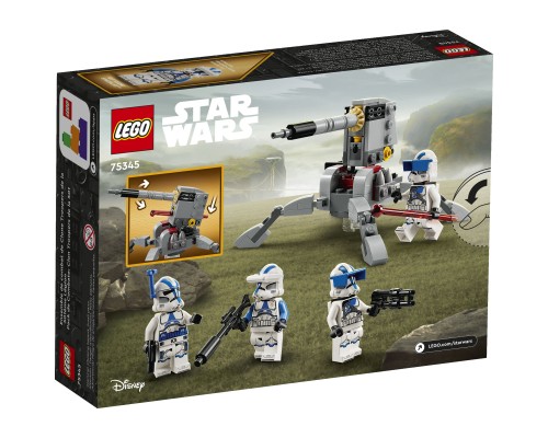 Конструктор LEGO Star Wars Бойовий загін бійців-клонів 501-го легіону 119 деталей (75345)