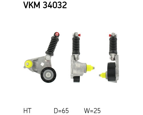 Натягувач ременя з роликом SKF VKM 34032