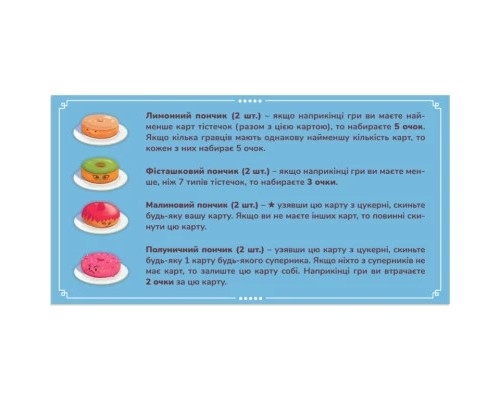 Настільна гра Feelindigo Пончевілля (Go Nuts for Donuts) (FI21038)