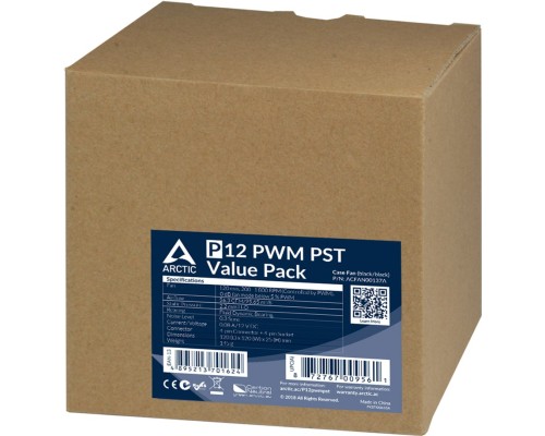 Кулер до корпусу Arctic P12 PWM PST 5pcs (ACFAN00137A)