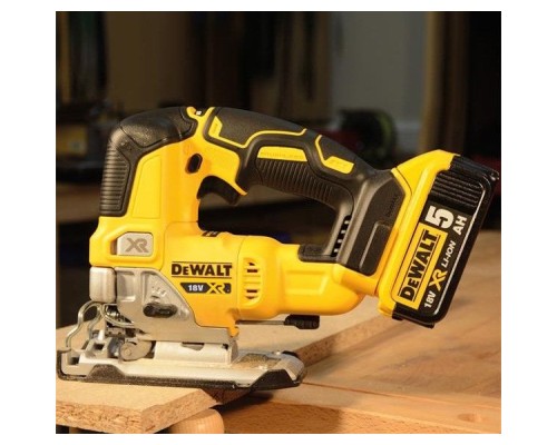 Електролобзик DeWALT 18В XR Li-lon, безщітковий, 2x5Ah, ЗП, кейс TSTAK (DCS334P2)