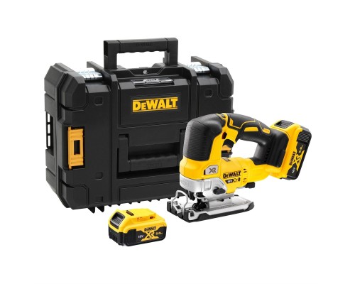 Електролобзик DeWALT 18В XR Li-lon, безщітковий, 2x5Ah, ЗП, кейс TSTAK (DCS334P2)
