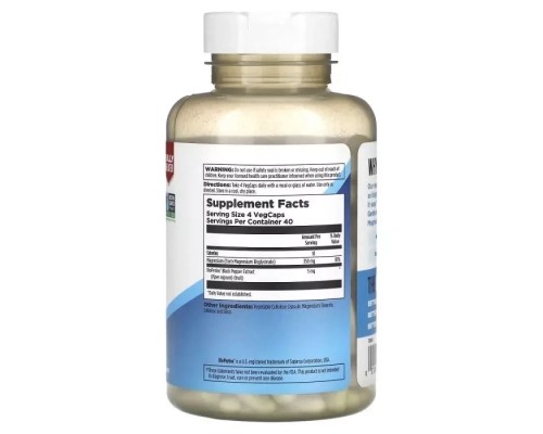 Мінерали KAL Магній Гліцинат високої засвоюваності, 350 мг, High Absorption M (CAL-39022)