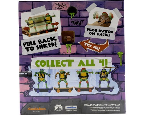 Ігровий набір Funrise TMNT Черепашки-ніндзя класичні Майстри бойових мистецтв Рафаель movie star 2023 (71056)