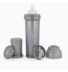 Пляшечка для годування Twistshake Pearl Grey 330 мл, антиколікова, силіконова (78390)