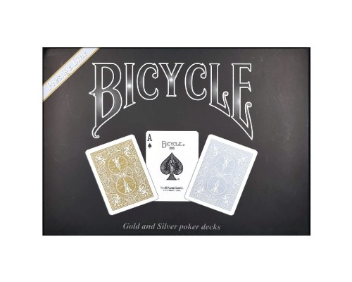 Гральні карти Bicycle Prestige (gold + silver) (2 колоды) (PC_BPLS2)