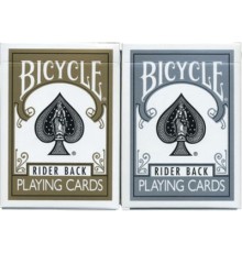 Гральні карти Bicycle Prestige (gold + silver) (2 колоды) (PC_BPLS2)