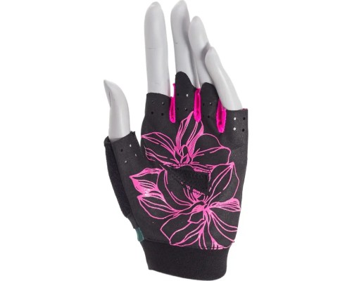 Рукавички для фітнесу MadMax MFG-770 Flower Power Gloves Black/Pink XS (MFG-770_XS)