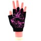 Рукавички для фітнесу MadMax MFG-770 Flower Power Gloves Black/Pink XS (MFG-770_XS)