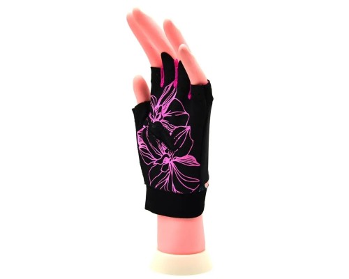 Рукавички для фітнесу MadMax MFG-770 Flower Power Gloves Black/Pink XS (MFG-770_XS)