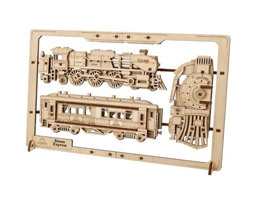 Конструктор Ugears Паротяг 2.5D (6337513)