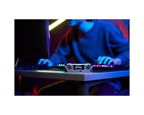 Модуль пам'яті для комп'ютера DDR5 48GB (2x24GB) 7200 MHz Renegade Silver XMP Kingston Fury (ex.HyperX) (KF572C38RSK2-48)