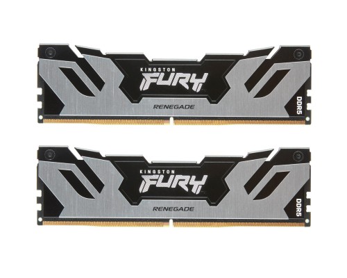 Модуль пам'яті для комп'ютера DDR5 48GB (2x24GB) 7200 MHz Renegade Silver XMP Kingston Fury (ex.HyperX) (KF572C38RSK2-48)