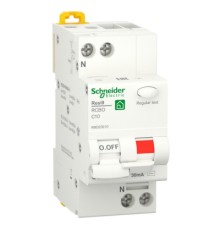 Диференціальний автоматичний вимикач Schneider Electric RESI9 6kA 1P+N 10A C 30mA (R9D25610)