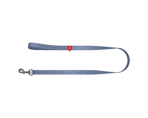 Повідок для собак WAUDOG Re-cotton світловідбивний M Ш 20 мм Д 200 см синій (030912)