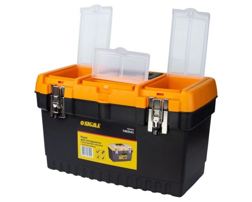 Ящик для інструментів Sigma набір 2в1 металеві замки 413x212x244мм, 564x310x388мм (7403521)