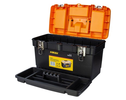 Ящик для інструментів Sigma набір 2в1 металеві замки 413x212x244мм, 564x310x388мм (7403521)