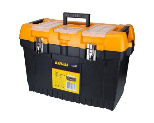 Ящик для інструментів Sigma набір 2в1 металеві замки 413x212x244мм, 564x310x388мм (7403521)
