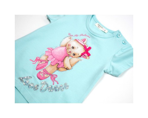 Футболка дитяча Breeze з котиком (13370-86G-blue)