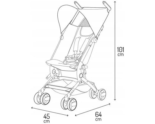 Коляска MoMi Grace Black (WOSP00033)