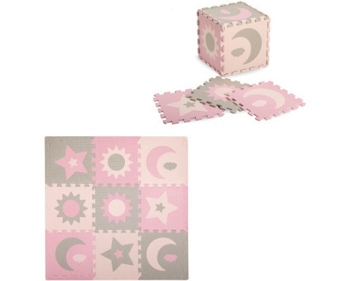 Дитячий килимок MoMi пазл Nebe 90 х 90 cм Pink (AKCE00030)