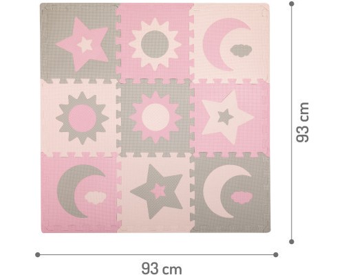 Дитячий килимок MoMi пазл Nebe 90 х 90 cм Pink (AKCE00030)