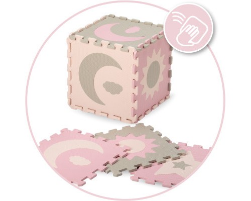 Дитячий килимок MoMi пазл Nebe 90 х 90 cм Pink (AKCE00030)