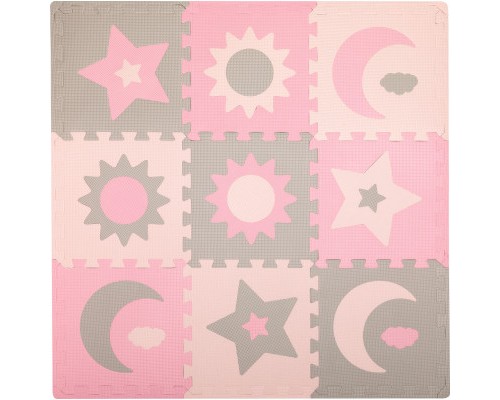 Дитячий килимок MoMi пазл Nebe 90 х 90 cм Pink (AKCE00030)