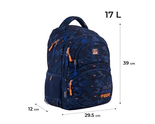 Рюкзак шкільний GoPack Education 175M-10 Run Faster (GO24-175M-10)