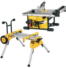 Циркулярна пила DeWALT пиляльний, 1850 Вт, 5800 об/хв, 210х30 мм, + стіл DE7400 (DWE7485RS)