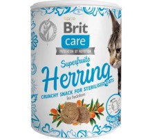 Ласощі для котів Brit Care Superfruits Herring 100 г - оселедець (8595602555710)
