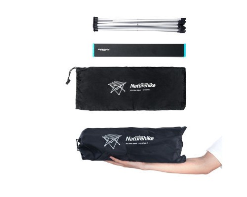 Туристичний стіл Naturehike NH19Z008-Z, алюміній, Розмір S, чорний (6927595737309) Туристичний стіл Naturehike NH19Z008-Z, алюміній, Розмір S, чорний (6927595737309)