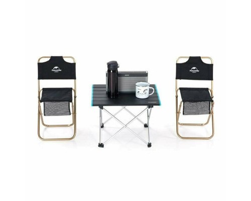 Туристичний стіл Naturehike NH19Z008-Z, алюміній, Розмір S, чорний (6927595737309) Туристичний стіл Naturehike NH19Z008-Z, алюміній, Розмір S, чорний (6927595737309)