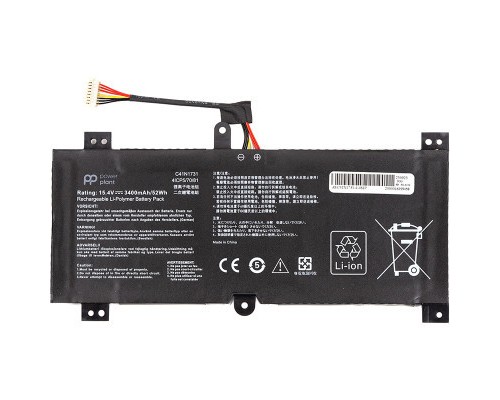 Акумулятор до ноутбука ASUS ROG Strix GL504G (C41N1731) 15.4V 3400mAh PowerPlant (NB431786) 