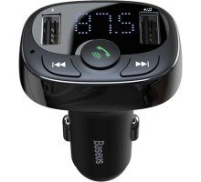 FM модулятор Baseus T Shaped S-09A 2 х USB Type-A, microSD Black (CCMT000001) 