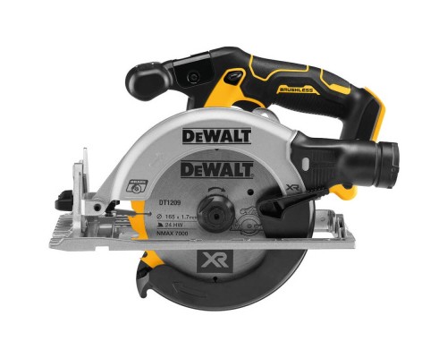 Дискова пила DeWALT 18В XR Li-lon, безщіткова, 165х20 мм, TSTAK (без АКБ та ЗУ) (DCS565NT)