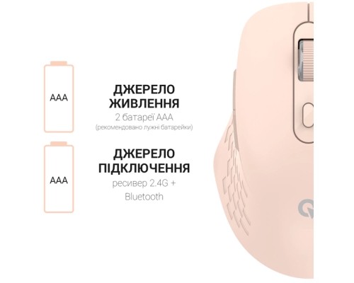 Мишка OfficePro M230P Silent Click Wireless/Bluetooth Pink (M230P)