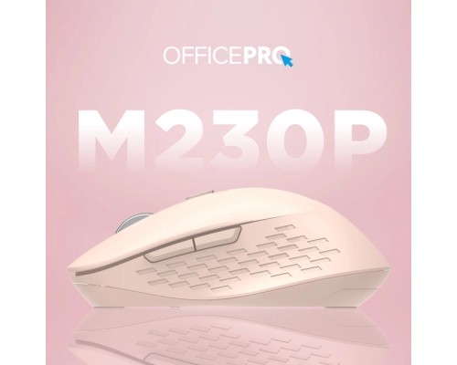 Мишка OfficePro M230P Silent Click Wireless/Bluetooth Pink (M230P)