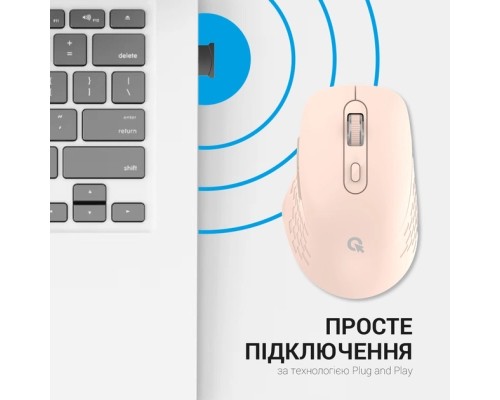 Мишка OfficePro M230P Silent Click Wireless/Bluetooth Pink (M230P)