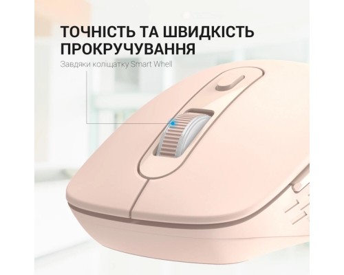 Мишка OfficePro M230P Silent Click Wireless/Bluetooth Pink (M230P)