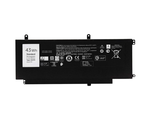 Акумулятор до ноутбука Dell Inspiron 15-7547 D2VF9, 43Wh (3700mAh), 3cell, 11.1V, Li-ion AlSoft (A47938) 