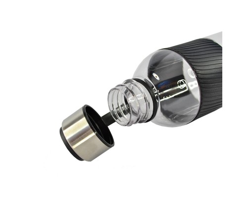 Пляшка для води Line Art Limpid 850 мл чорний (20222LA-01)