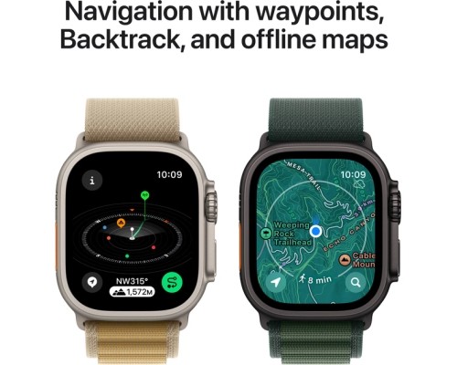 Смарт-годинник Apple Watch Ultra 2 2024 GPS + Cellular 49mm Black Titanium Case with Black Titanium Milanese Loop - S (MX4W3UL/A)