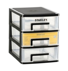 Ящик для інструментів Stanley вертикальний з 3-ма висувними відділеннями, пластмасовий, 341x251x320 мм (STST40712-1)